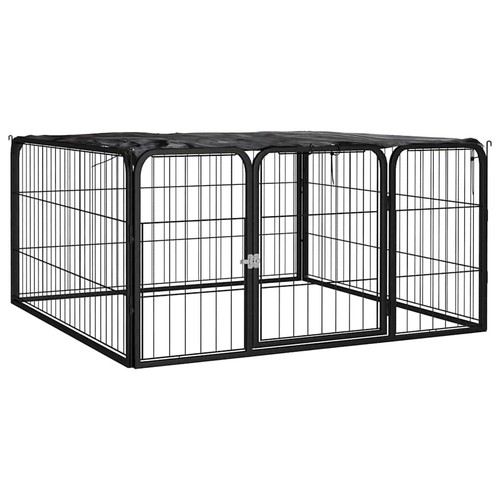Dog playpen panels black - playpen,