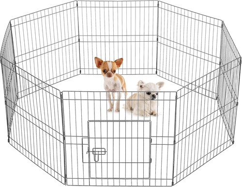 61cm metal pet playpen panel - 61cm,