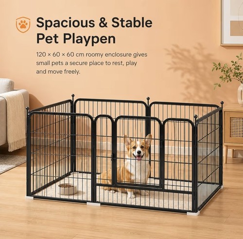 Metal dog playpen 120cm - 120cm, cm