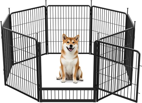 Dog playpen with wide door - with,