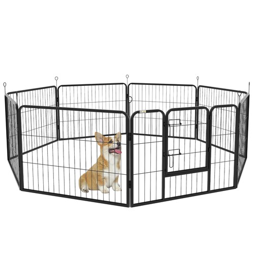 Pawhut steel panel - steel, 8