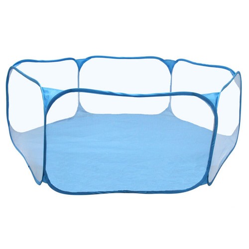 Blue polyester small - small, animals