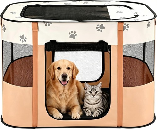 Foldable pet playpen fabric - foldable,