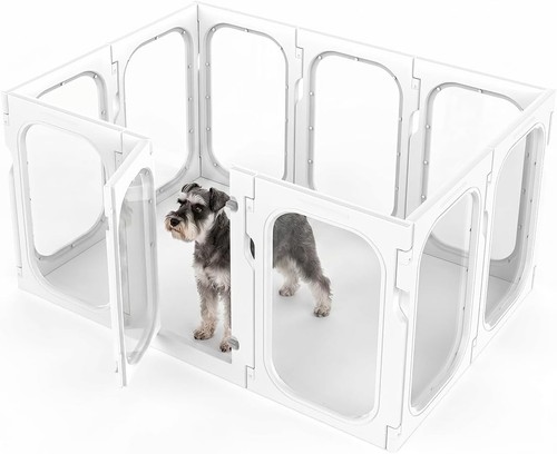 Transparent puppy playpen - puppy, 10