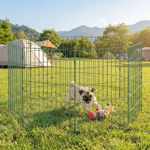 Pawhut panel pet pen - 8,