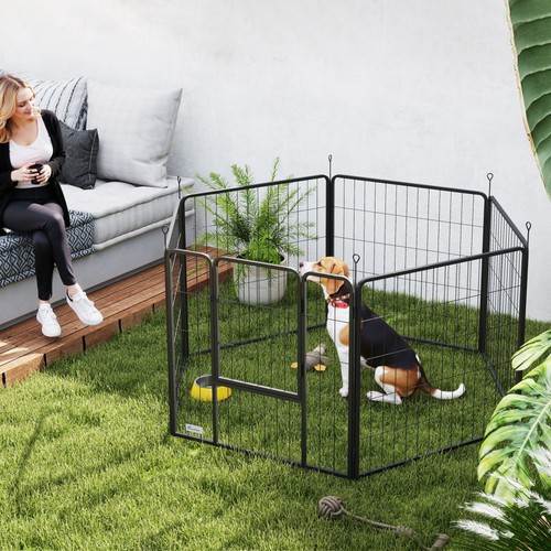 Pawhut dog playpen - pawhut, 6