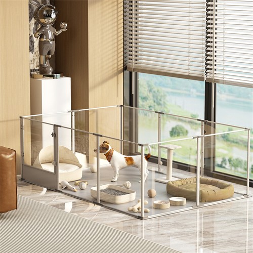 Acrylic pet playpen - acrylic,